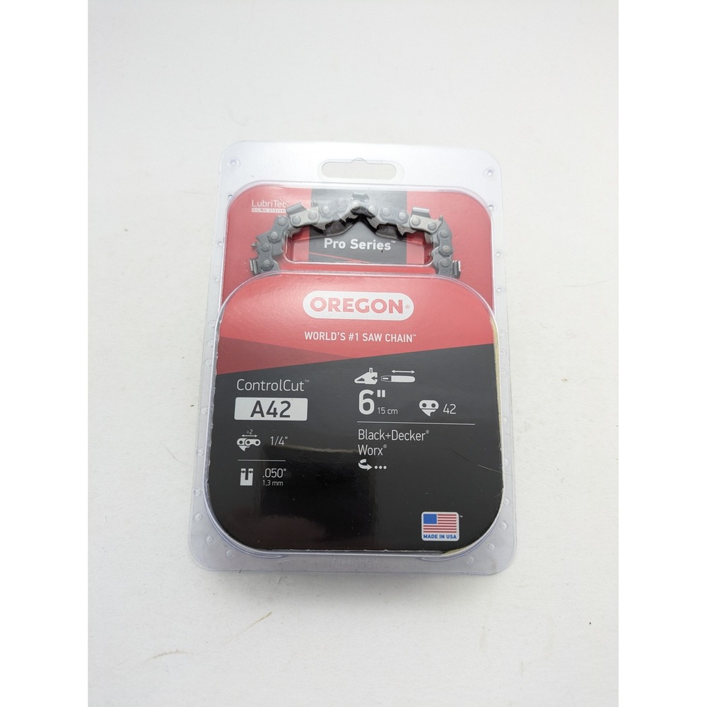 Oregon A42 Chainsaw Chain for 6 In. Bar Fits Black & Decker, Makita and Worx